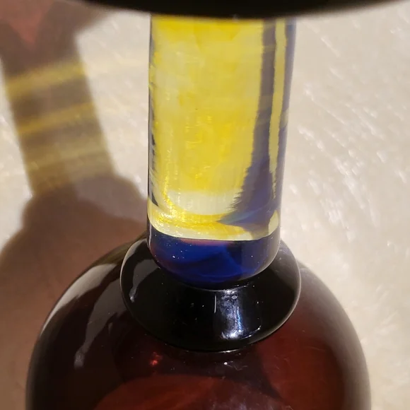 Rare Art Glass Goblet Signed by Regina Kaufmann for Glashagen Hütte  1995 - Picture 8 of 11